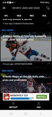 Sports Lines and Odds android App screenshot 12